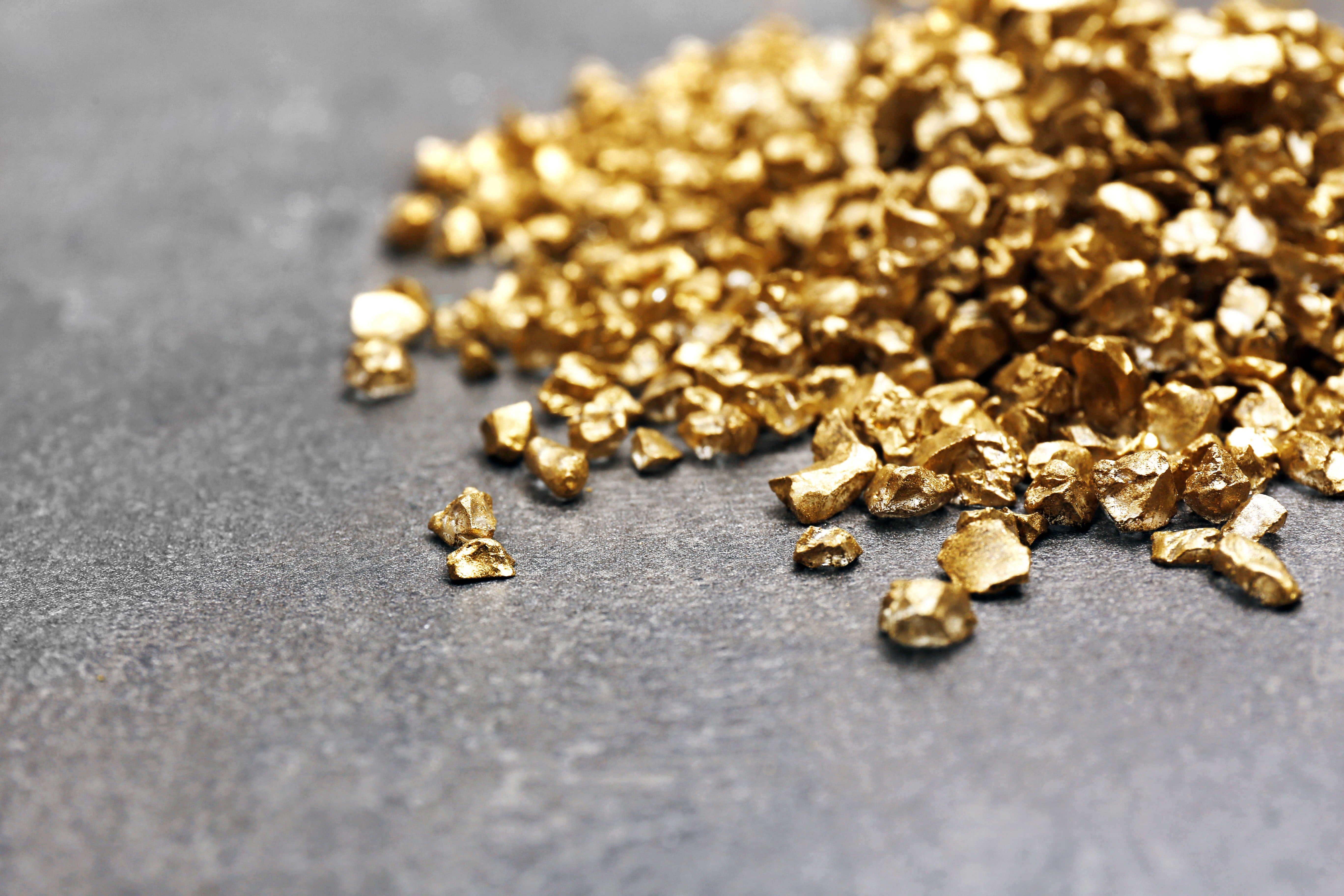 gold scattering on the floor