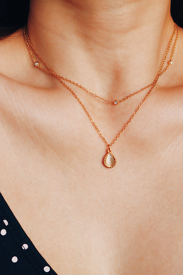 Cat's Eye Glow Necklace Set