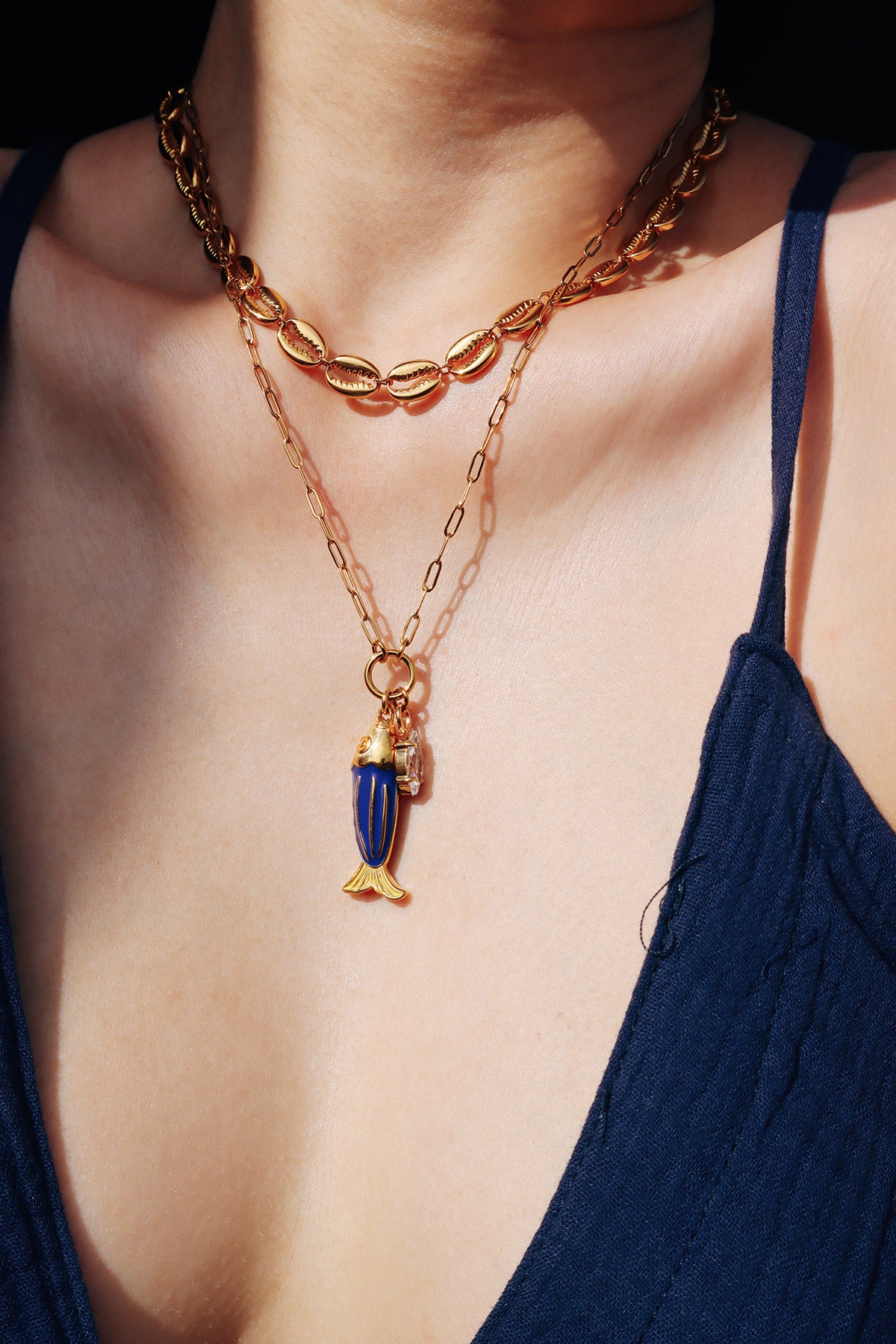 Remy Fish Charm Necklace