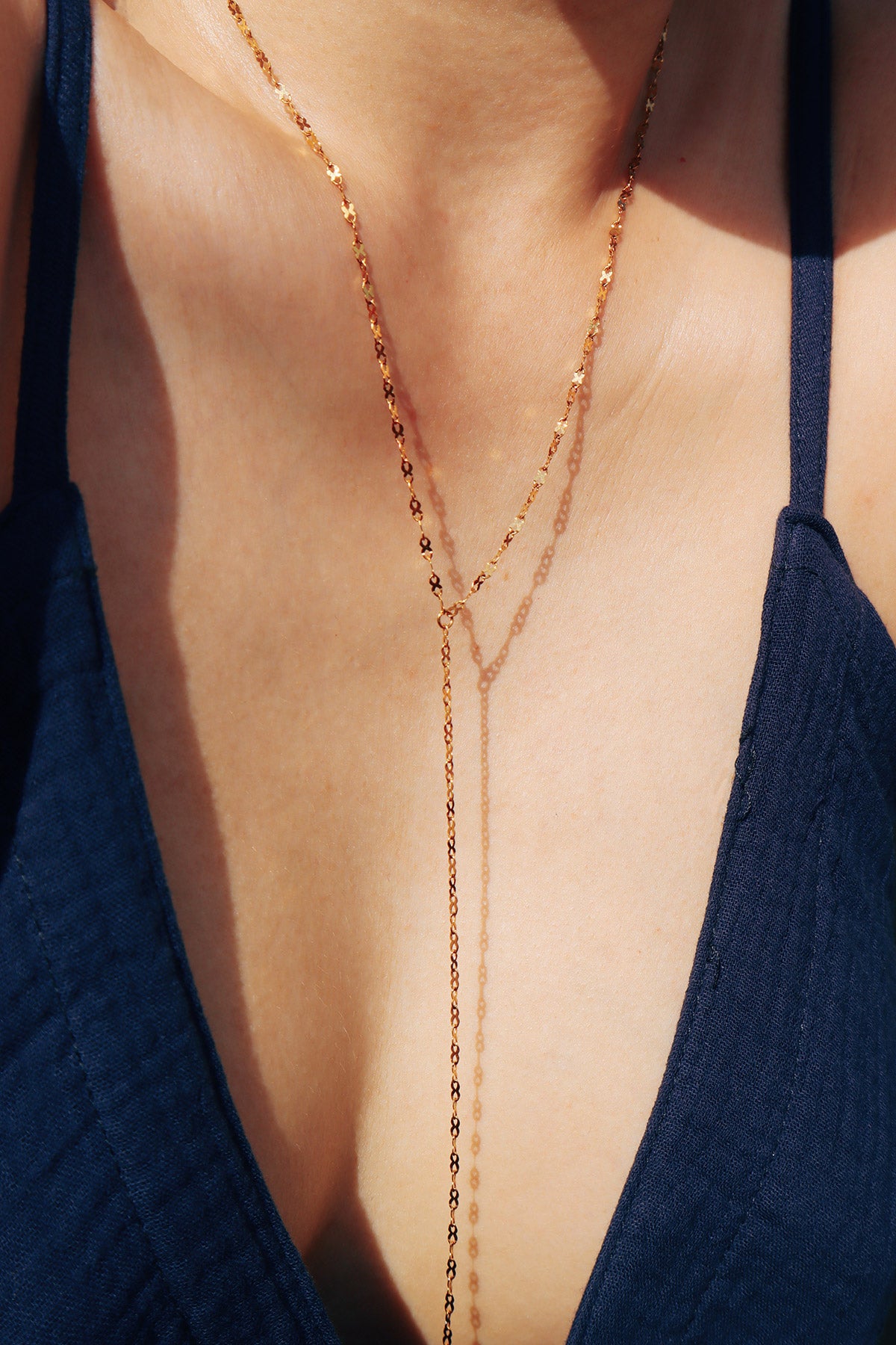June Shimmer Y Necklace