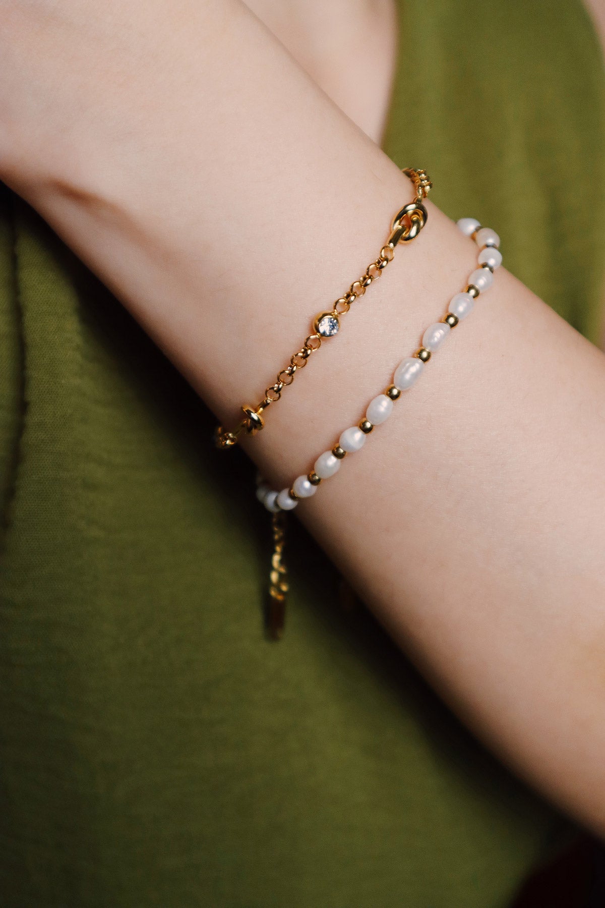 Lila Knot CZ Bracelet