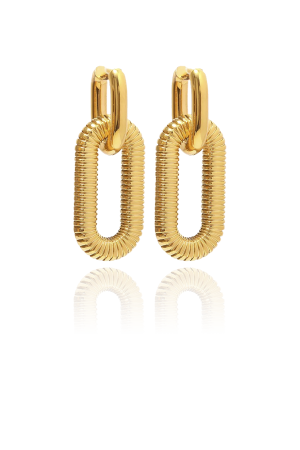 Audrey Double Hoops