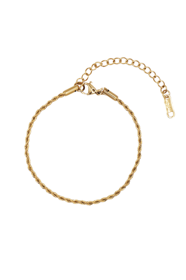Ada rope bracelet product picture with white background