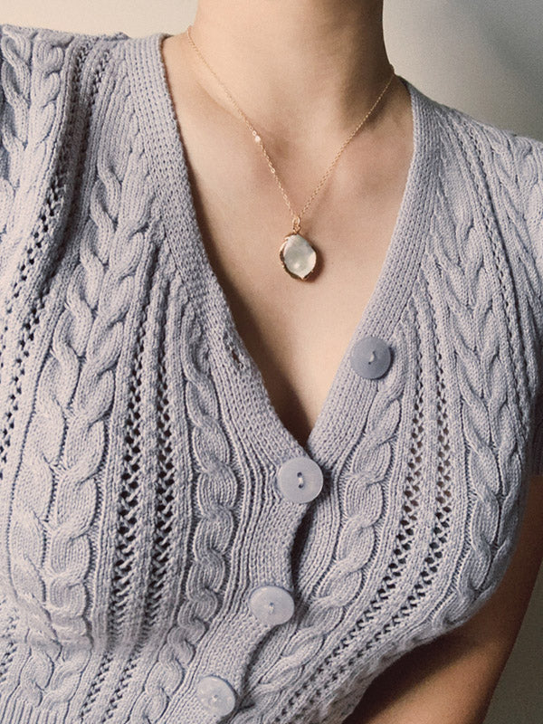 Fresh water pearl necklace handmade in USA