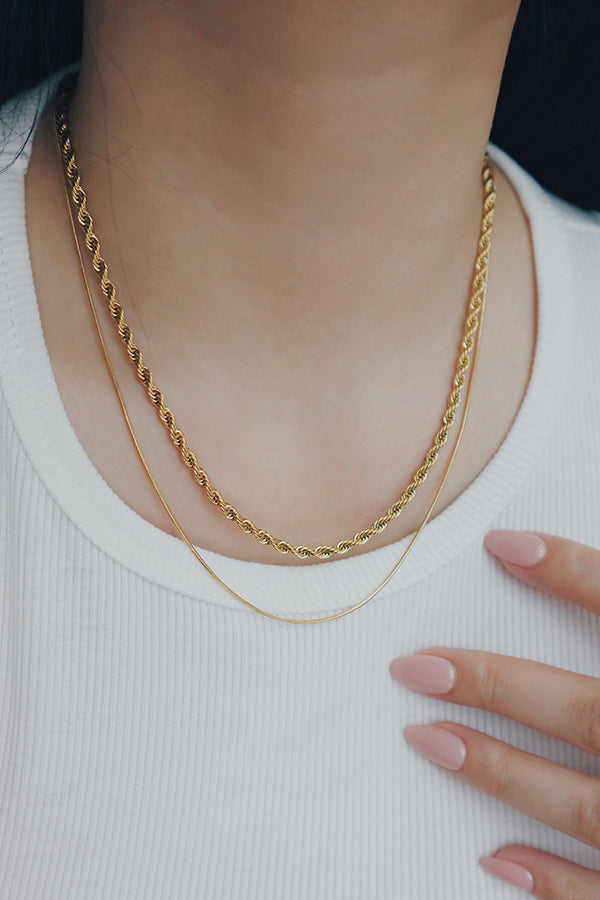 Athena Round Snake Necklace