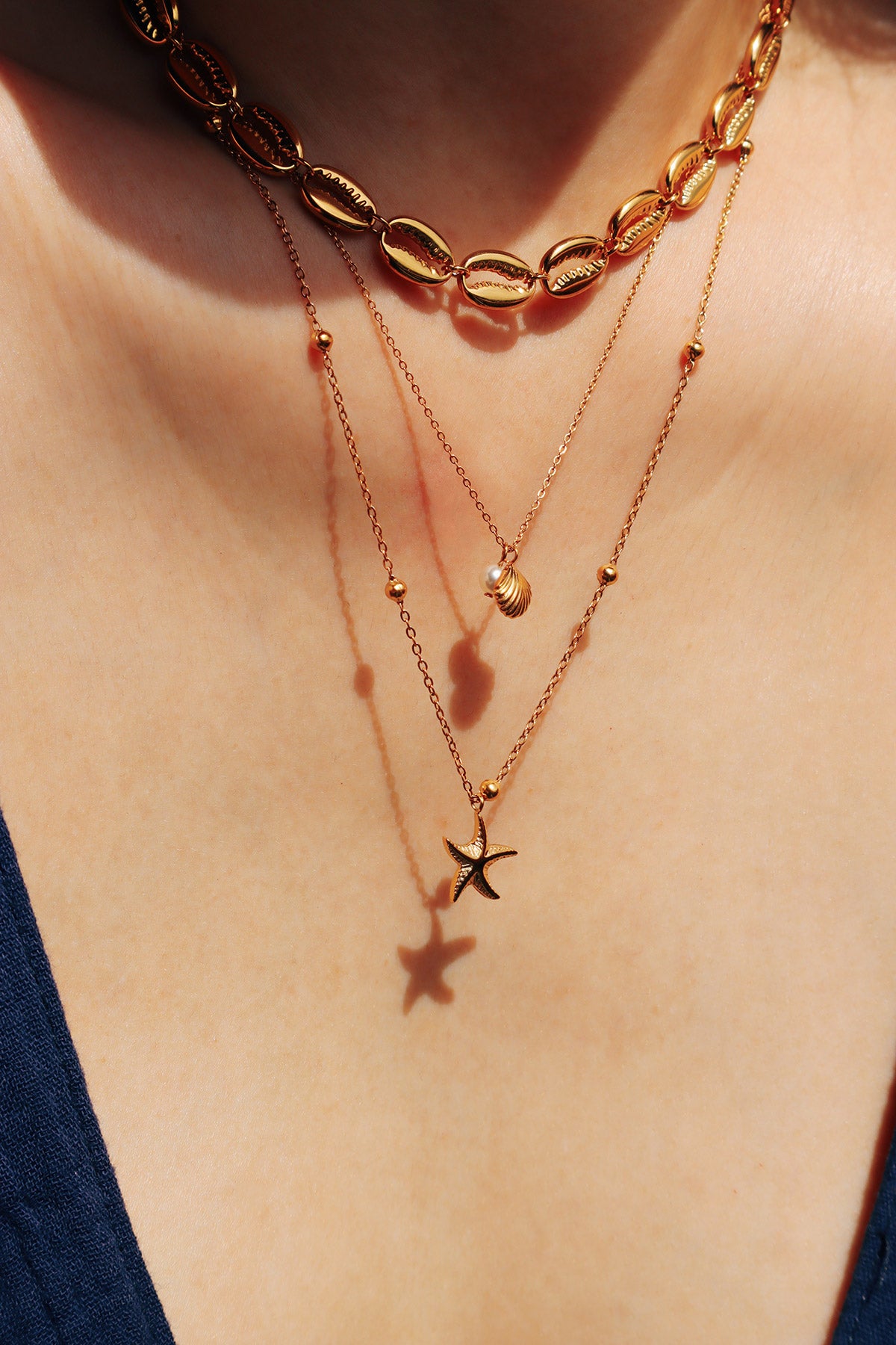 Coral Seaside Layered Necklace