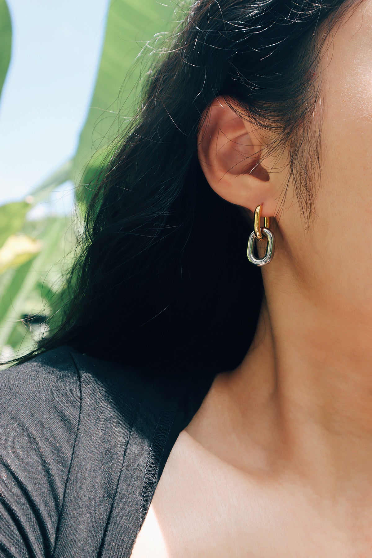 Margot Two-Tone Link Earrings