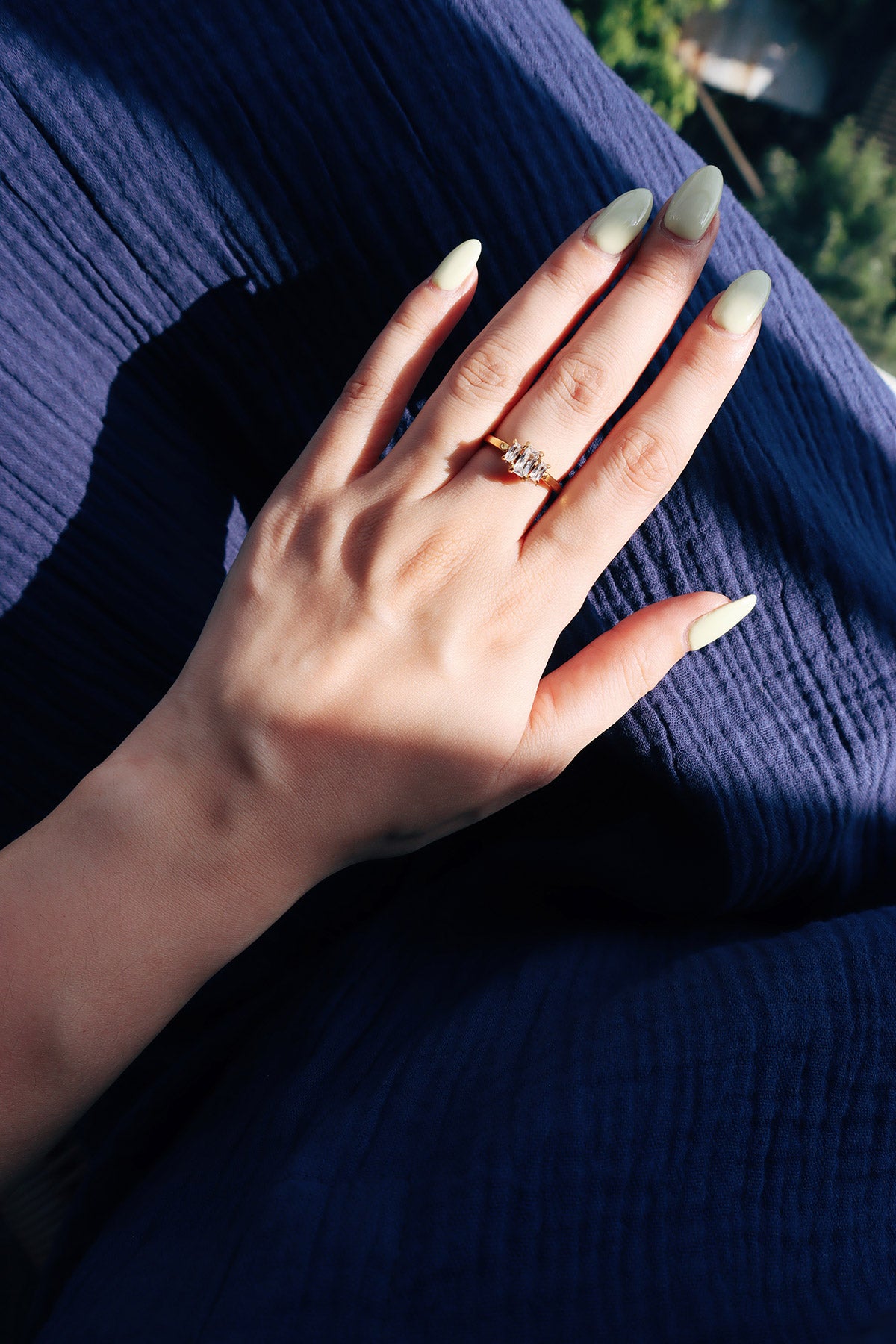 Vivienne Trio CZ Ring