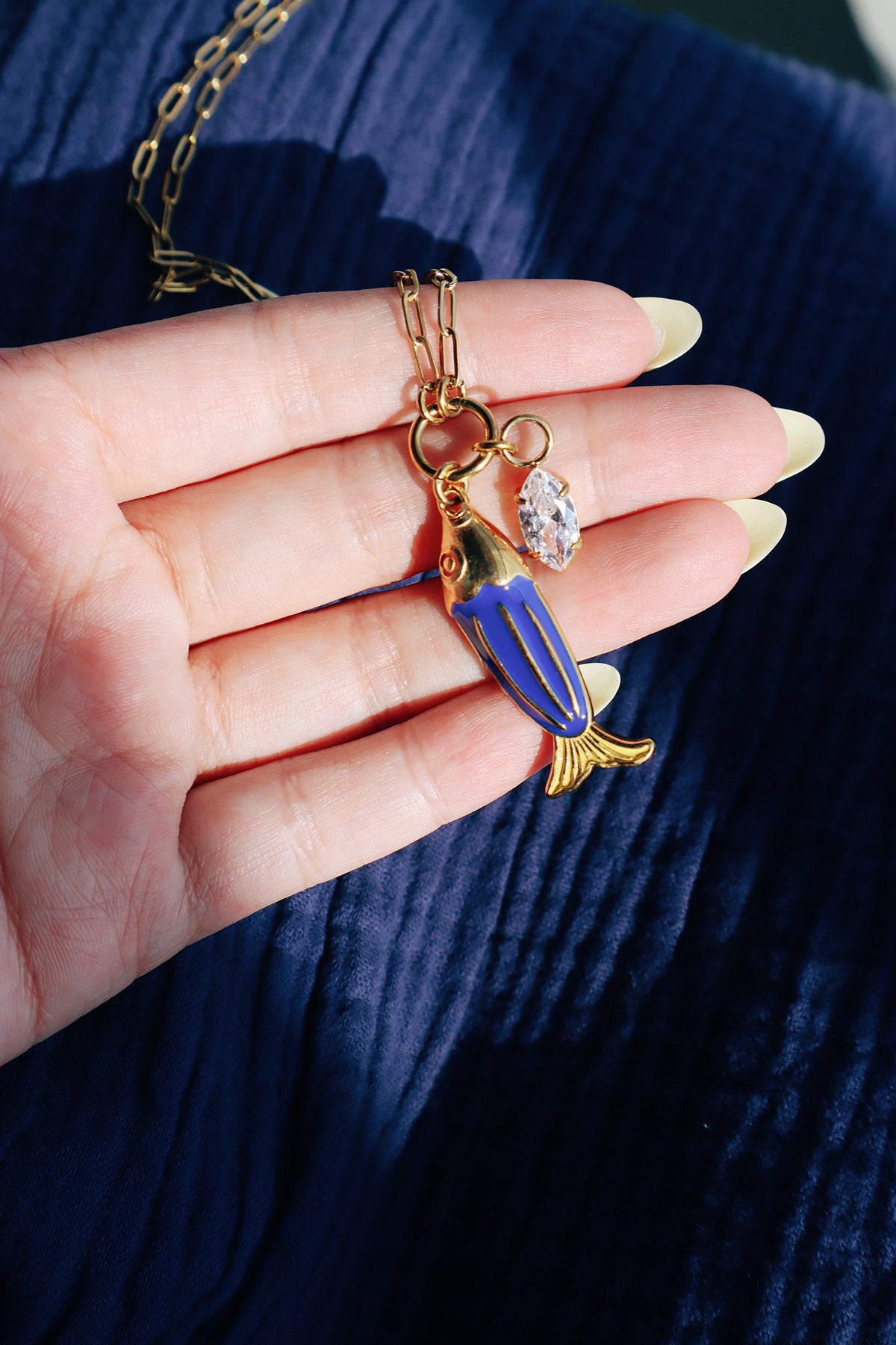 Remy Fish Charm Necklace