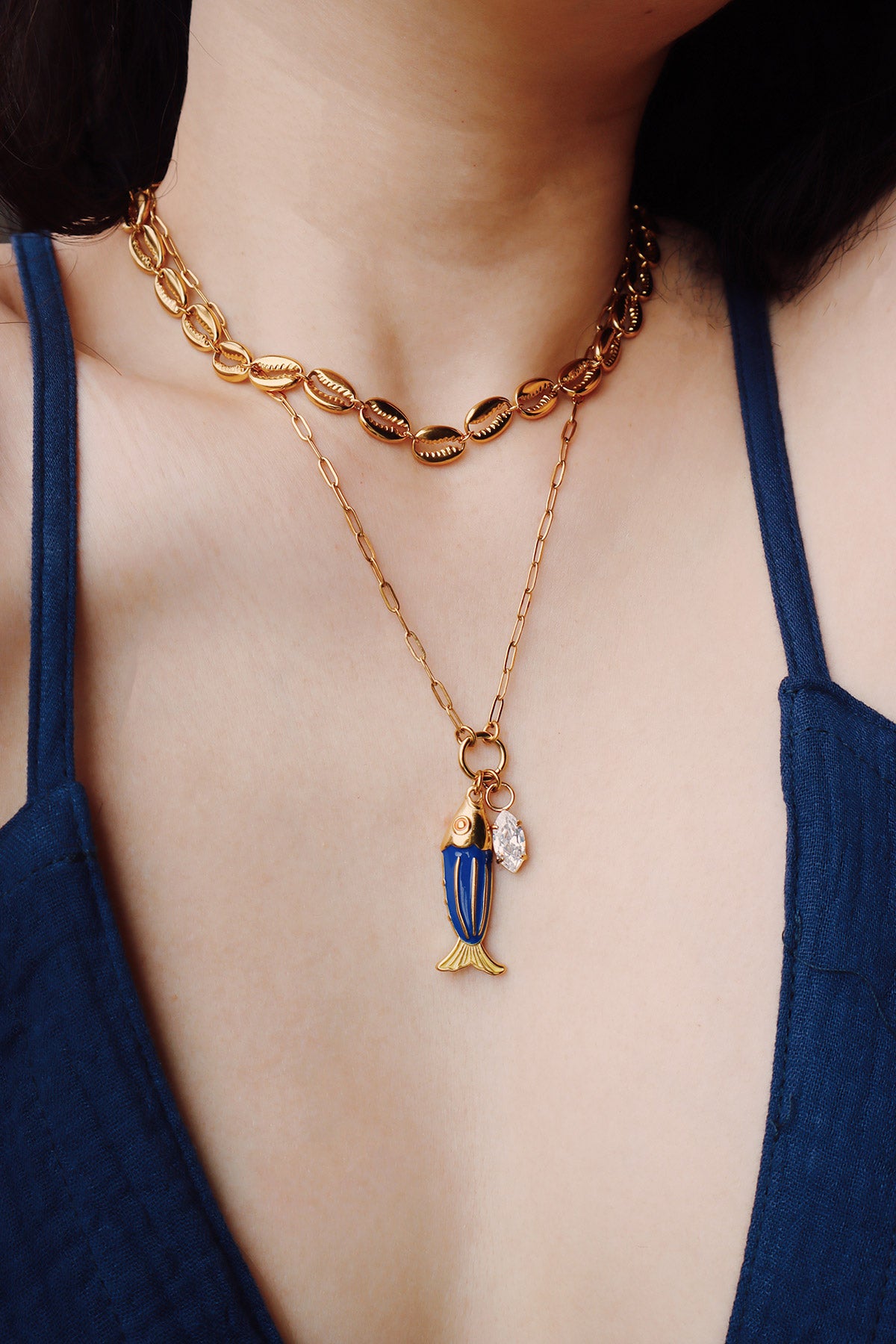 Remy Fish Charm Necklace