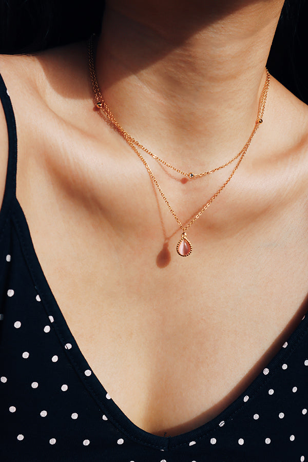 Cat's Eye Glow Necklace Set