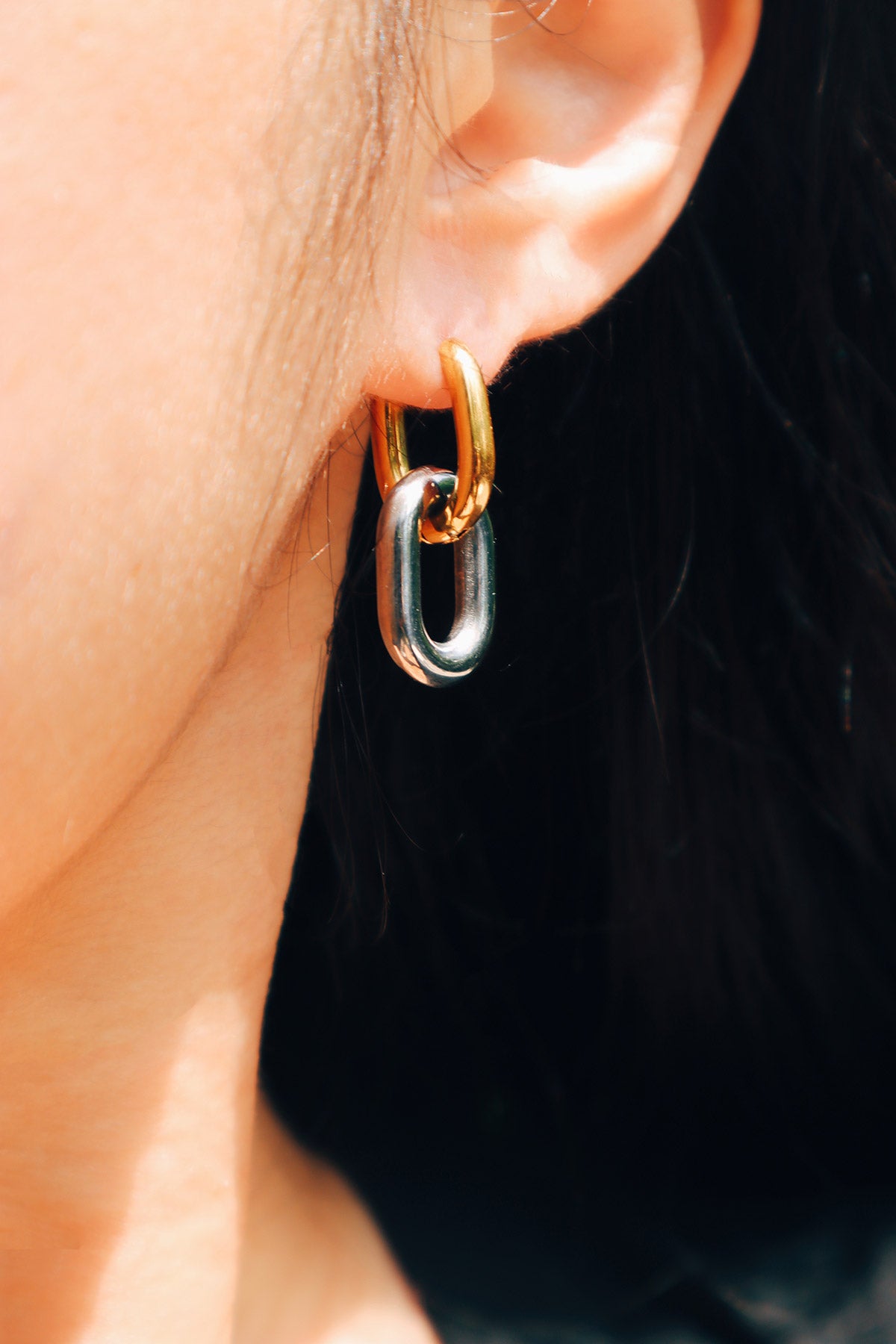 Margot Two-Tone Link Earrings