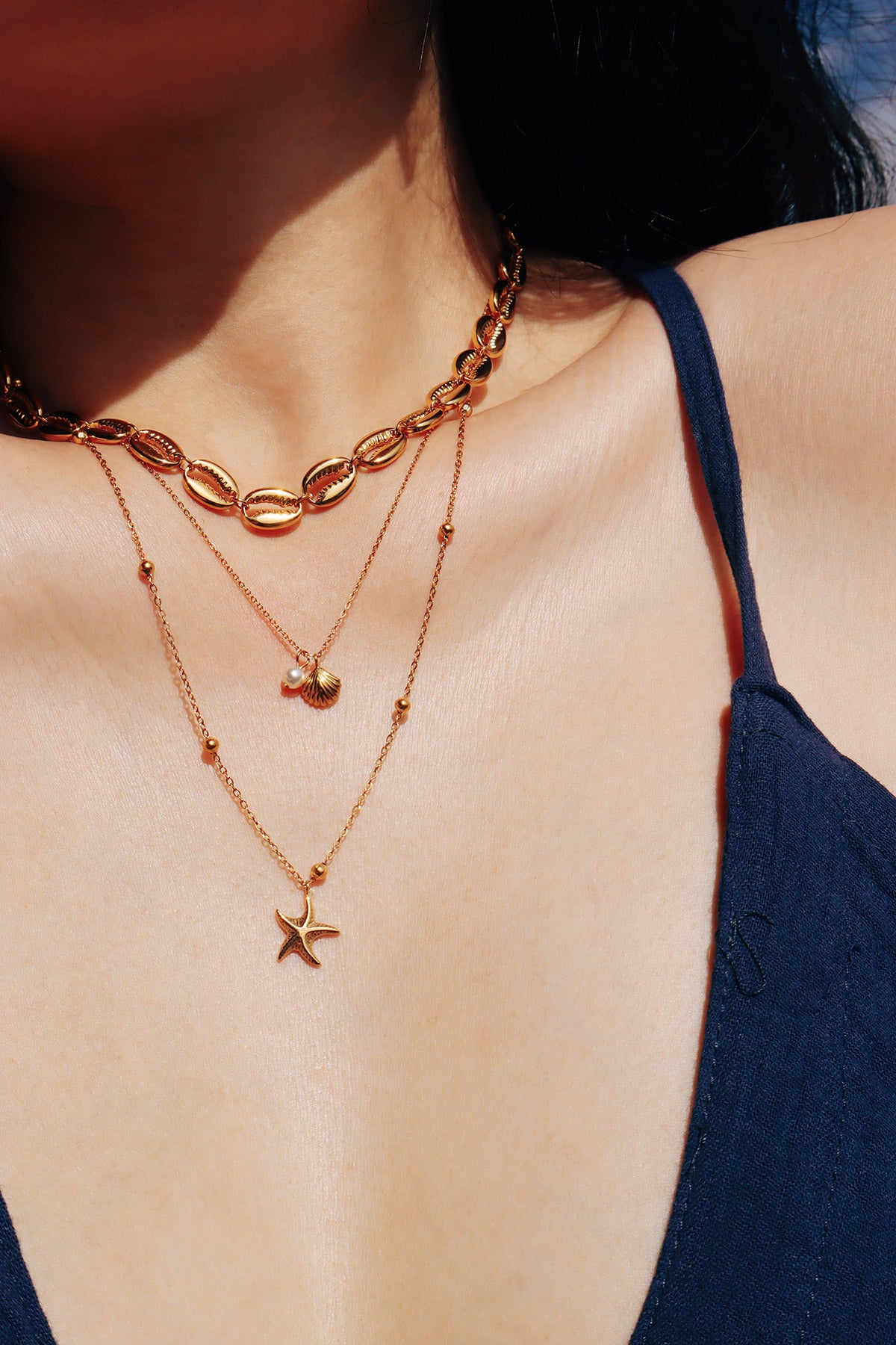Coral Seaside Layered Necklace