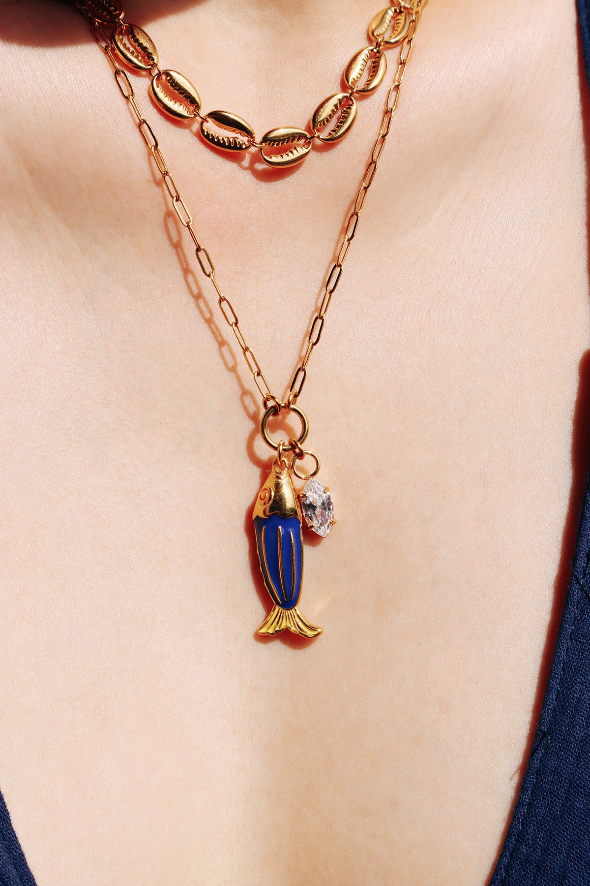 Remy Fish Charm Necklace