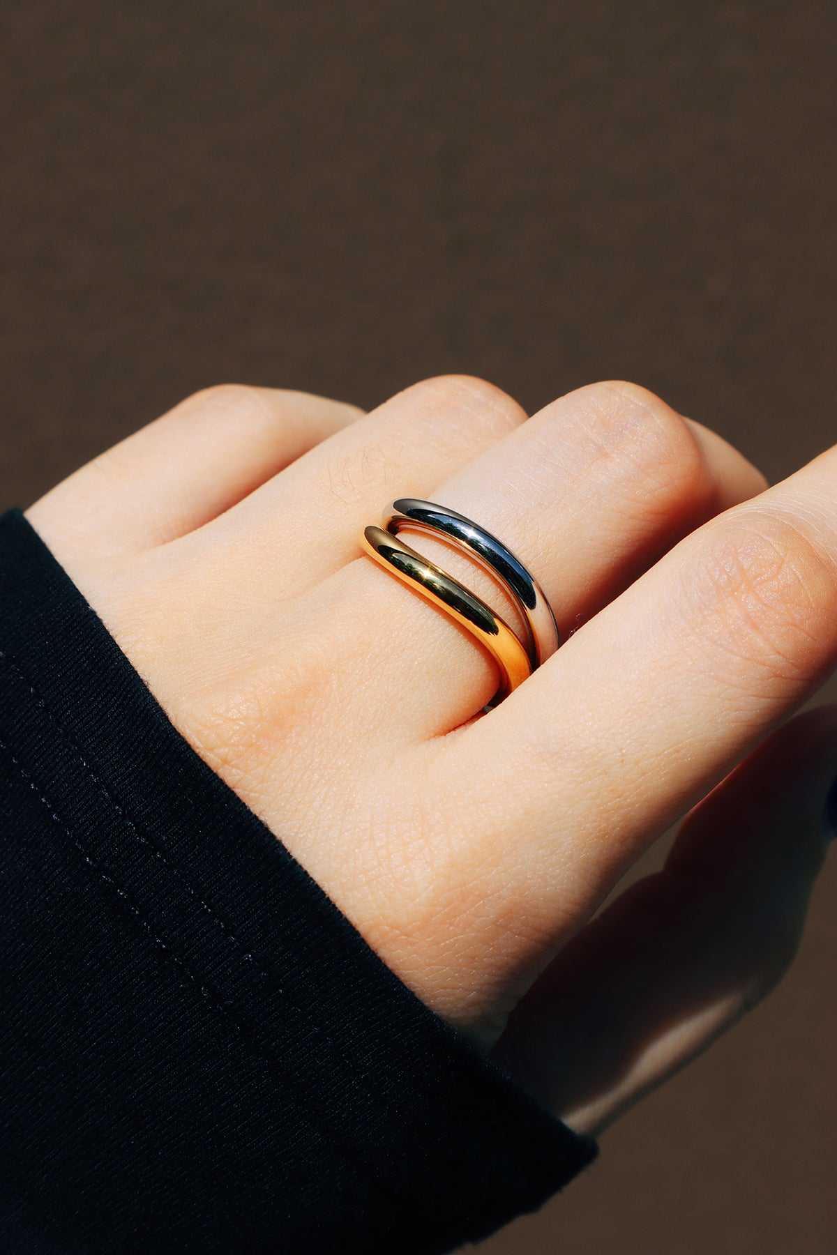Juliette Wave Ring Set