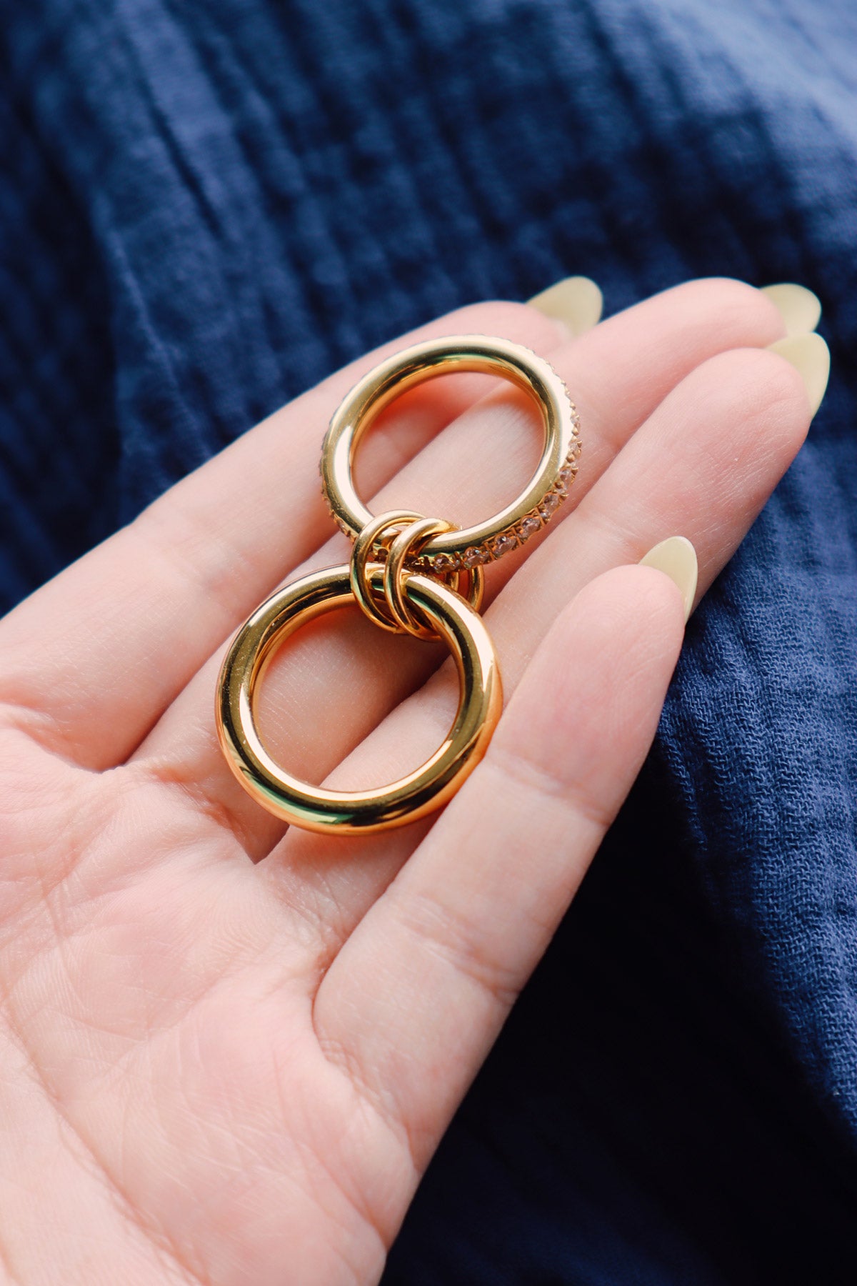 Odette Linked Double Ring