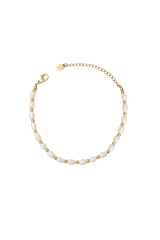 Elegant greta pearl bracelet with gold beads perfect for summer