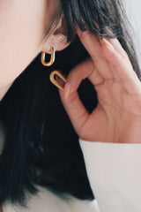 Audrey Double Hoops