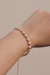 Summer vacation vibes with greta pearl bracelet