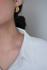 High quality 18k gold plated earrings for woman