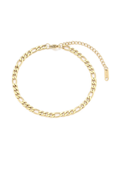 Figaro bracelet with white background
