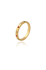Anya colorful cz ring with white background