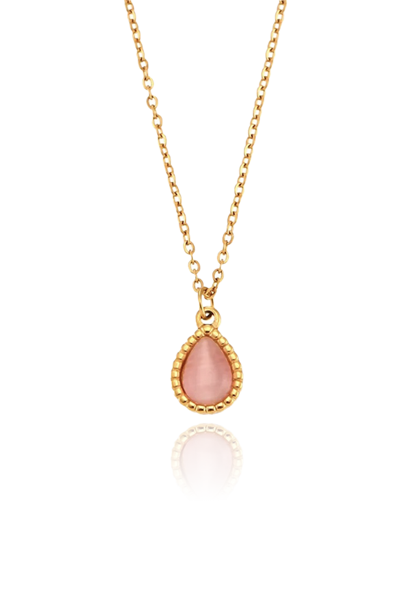 Ava Cat's Eye Charm Necklace