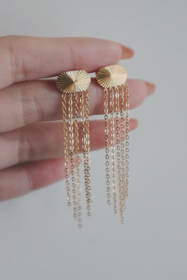 Designer tassel earrings discount