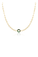 Bitsy malachite necklace by SH & Co.