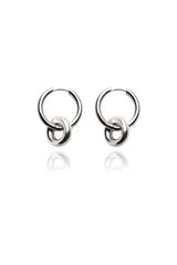 Silver hoop earrings from SH & Co. Jewelry