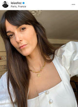 Influencer gold necklace