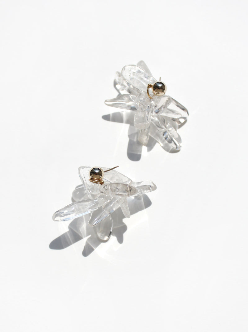 Quartz earrings handmade from Korea