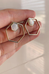 Hexagon stones and hoops under sunlight
