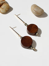 Handmade drop shedua and beads earrings from SH & Co. Jewelry