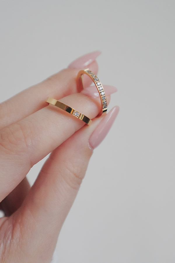 Beth CZ Thin Ring