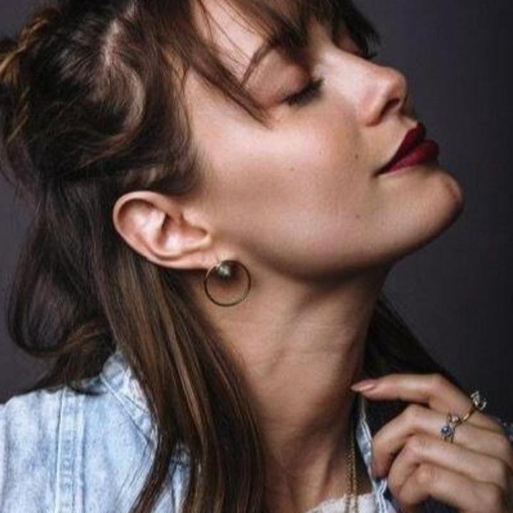 Labradorite hoops from SH & Co.