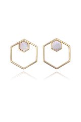 Handmade hexagon hoops from SH & Co.