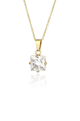 White rhinestone necklace with white background