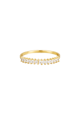 Tiara shaped topaz gold ring from SH & Co.