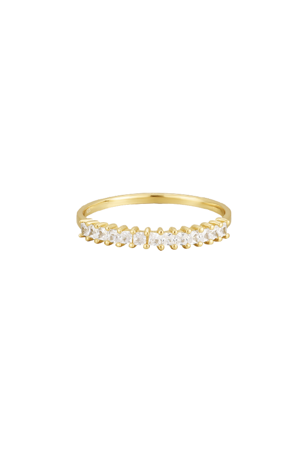 Tiara shaped topaz gold ring from SH & Co.