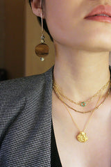 Calming handmade shedua earrings