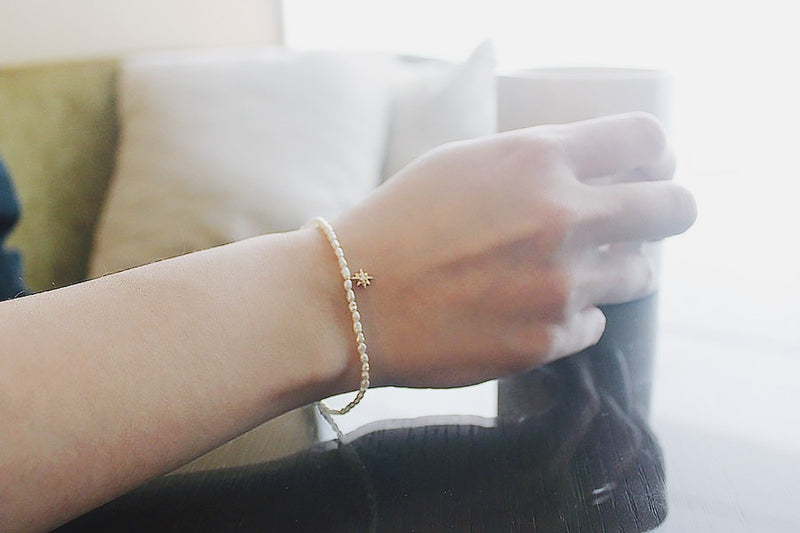 Starry astral zircon pearl bracelet